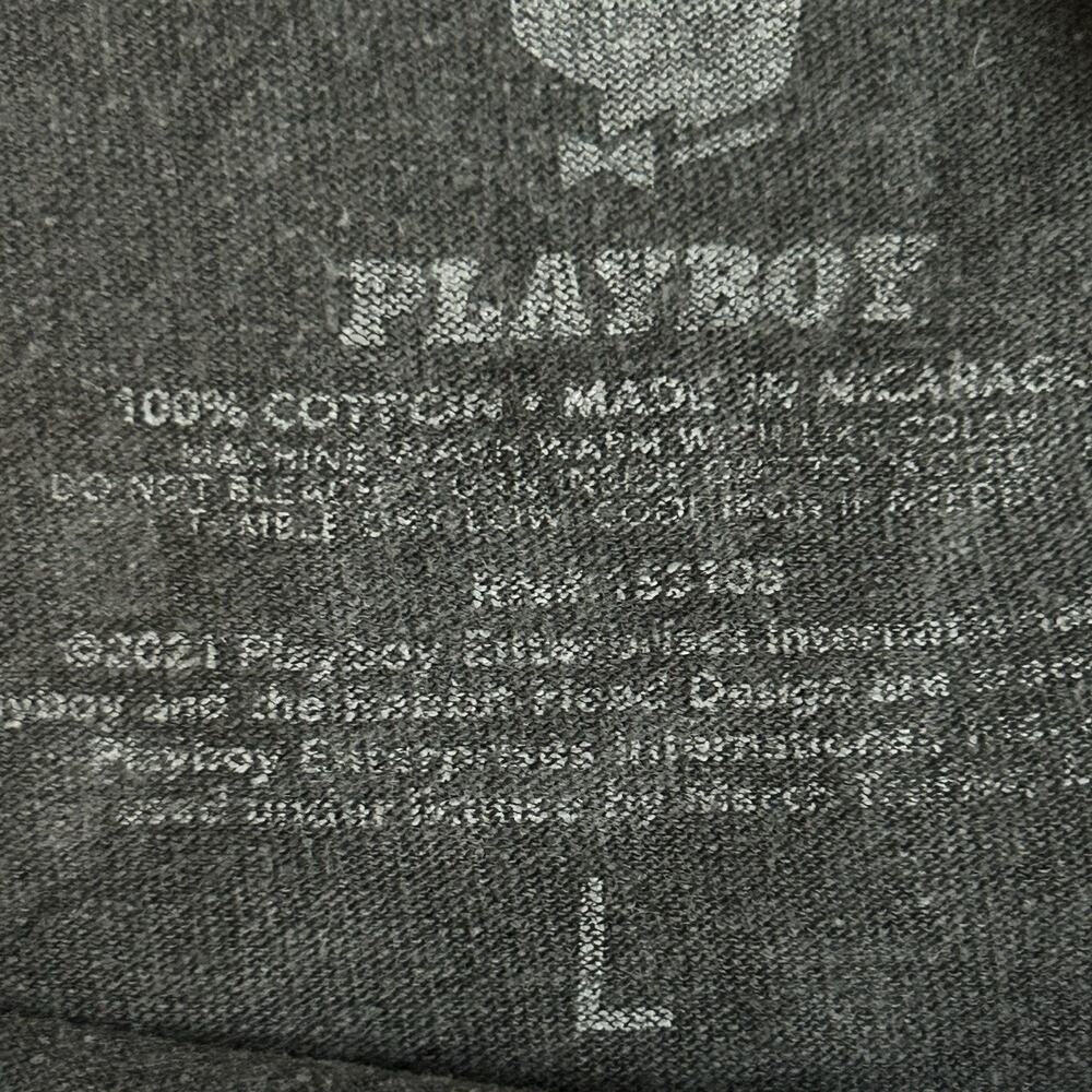 Playboy Men’s Graphic Pin Up T Shirt Size Large October 1968 Graphic Black - Picture 2 of 14